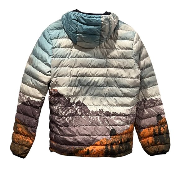 American Eagle Down Puffer Jacket, Mountain Photo, S - Picture 6 of 7